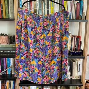 Vintage floral skirt